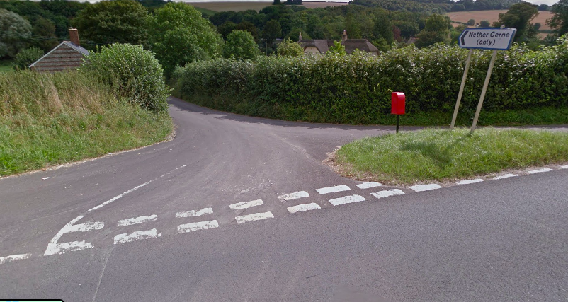 Street view of Nether Cerne Farm Turn off