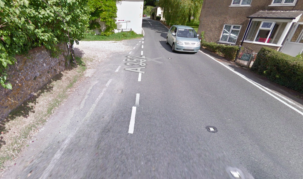 Street view of Godmanstone Parking Village Hall